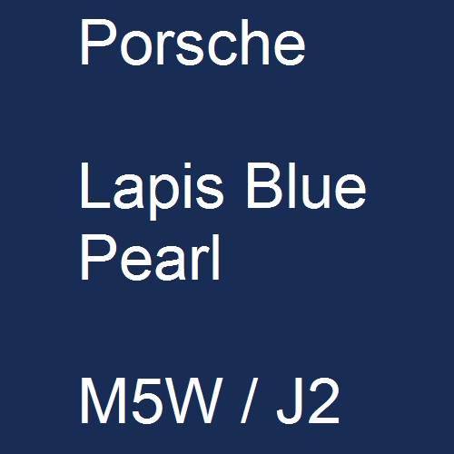 Porsche, Lapis Blue Pearl, M5W / J2.